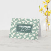 Polar Beren kleindochter & haar man kerst Kaart (Gele Bloem)