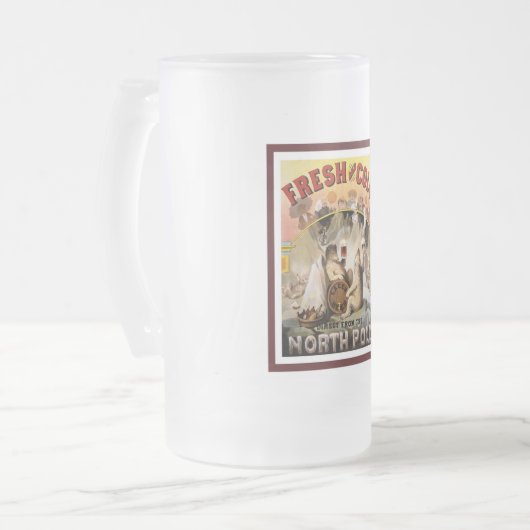 Polar Beren Lager Matglas Bierpul (Voorkant links)