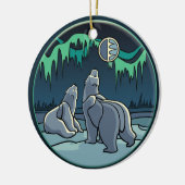 Polar Beren Ornament Gepersonaliseerde Beer Art Gi (Links)