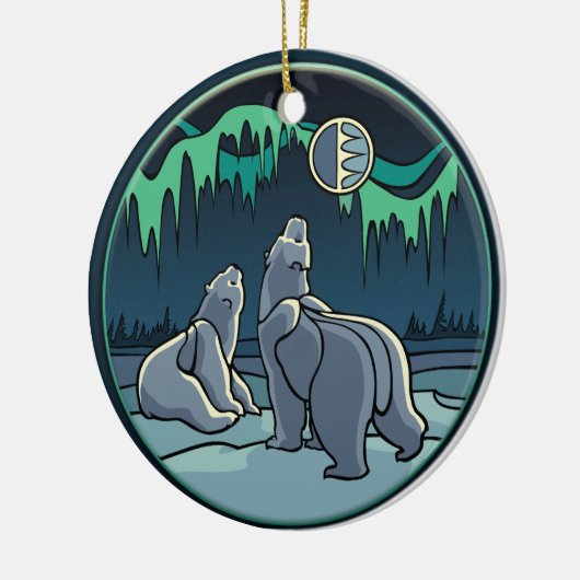 Polar Beren Ornament Gepersonaliseerde Beer Art Gi (Links)