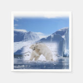 Polar Beren papieren servetten (Voorkant)
