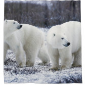 Polar Beren Shower Curtain Douchegordijn (Voorkant)