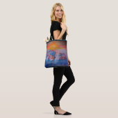 Polar Beren Tekening Aangepaste All-over-Print Can Tote Bag (Op model)