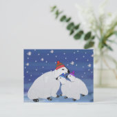 Polar Beren Wintervakantie Briefkaarten (Staand voorkant)