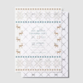 Polar Cocoa Ugly Sweater Christmas Party Vellum Uitnodigingen (Offset (Uitnodiging))