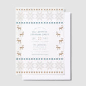 Polar Cocoa Ugly Sweater Christmas Party Vellum Uitnodigingen (Offset)