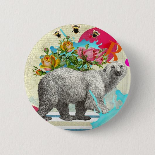 "Polar Dance 2" badge Ronde Button 5,7 Cm (Voorkant)
