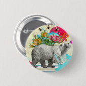 "Polar Dance 2" badge Ronde Button 5,7 Cm (Voorkant /achterkant)