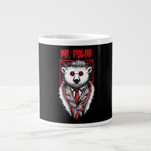 Polar Design A Funny Polar Beer Dierenvriend Grote Koffiekop (Voorkant)