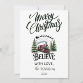 Polar Express Christmas Feestdagenkaart (Voorkant)