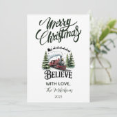 Polar Express Christmas Feestdagenkaart (Staand voorkant)