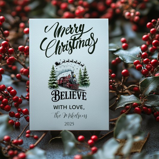 Polar Express Christmas Feestdagenkaart