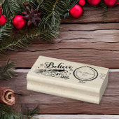 Polar Express Christmas Ticket Rubberstempel