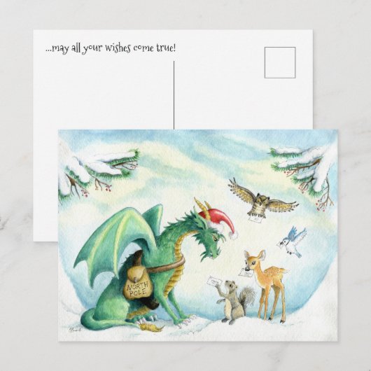 Polar Express Dragon - briefkaart (Voorkant / Achterkant)