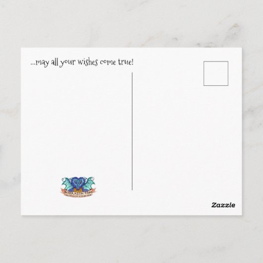 Polar Express Dragon - briefkaart (Achterkant)