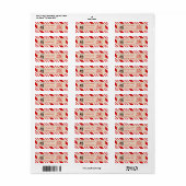 Polar Express Kerst Kaart Adres Etiket (Full Sheet)