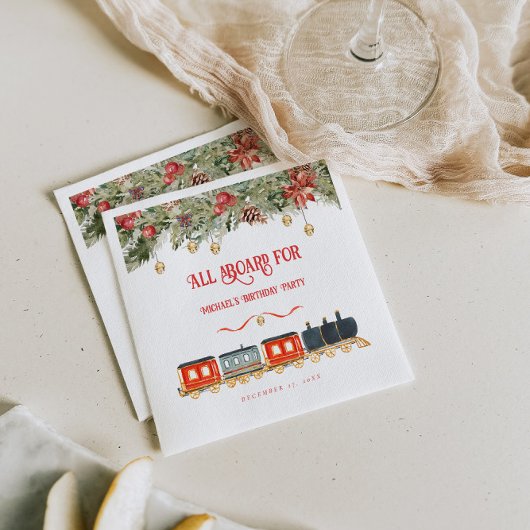 Polar Express kerstfeest Servet