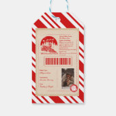 Polar Express Kerstkaart Cadeaulabel (Achterkant)