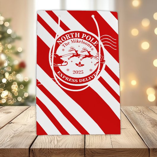 Polar Express Kerstkaartje Medium Cadeauzakje