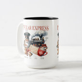 Polar Express Kerstmug Tweekleurige Koffiemok (Voorkant links)