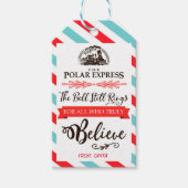 Polar Express-Labels - kerstcadeautjes Label Cadeaulabel (Voorkant)