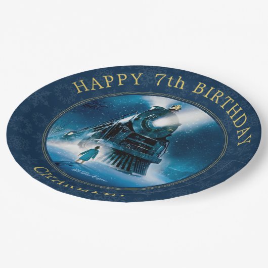 Polar Express Pajama Slumber Party Paper Plate Papieren Bordje (Gekanteld)