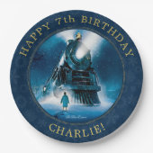 Polar Express Pajama Slumber Party Paper Plate Papieren Bordje (Voorkant)