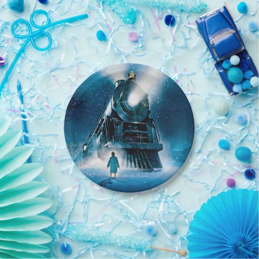 Polar Express Pajama Slumber Party Paper Plate Papieren Bordje (Feest)