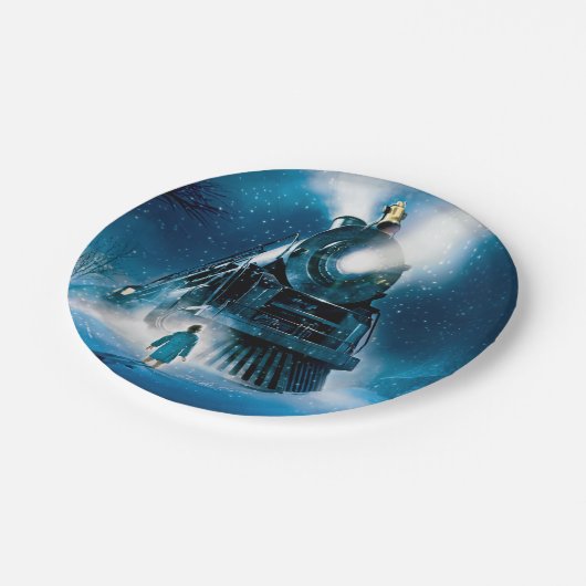 Polar Express Pajama Slumber Party Paper Plate Papieren Bordje (Gekanteld)