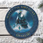 Polar Express Pajama Slumber Party Paper Plate Papieren Bordje<br><div class="desc">Celebrate your child's birthday with these beautiful Polar Express Birthday paper plates. Personalize by adding your child's name and age!</div>