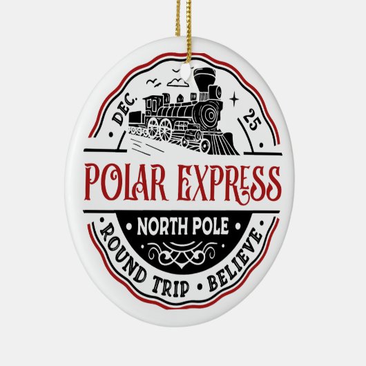 POLAR EXPRESS Ronde Reis Ornament (Rechts)