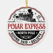 POLAR EXPRESS Ronde Reis Ornament (Voorkant)