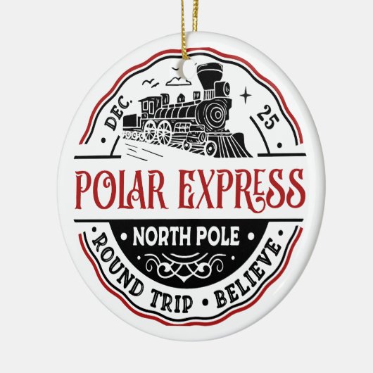 POLAR EXPRESS Ronde Reis Ornament (Links)