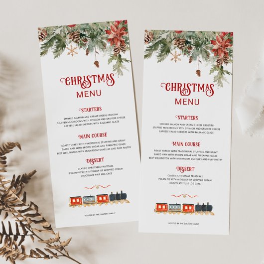 Polar Express-thema Menu