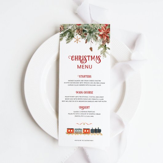 Polar Express-thema Menu