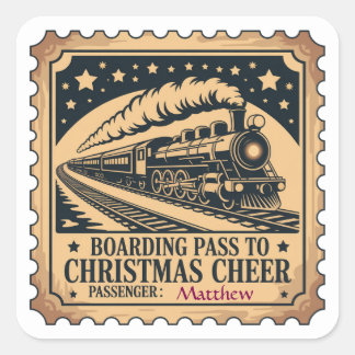 Polar Express Ticket Stempel Sticker
