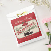 Polar Express trein avontuur gelooft in Kerstmis Bedankzakje (Gezegeld)