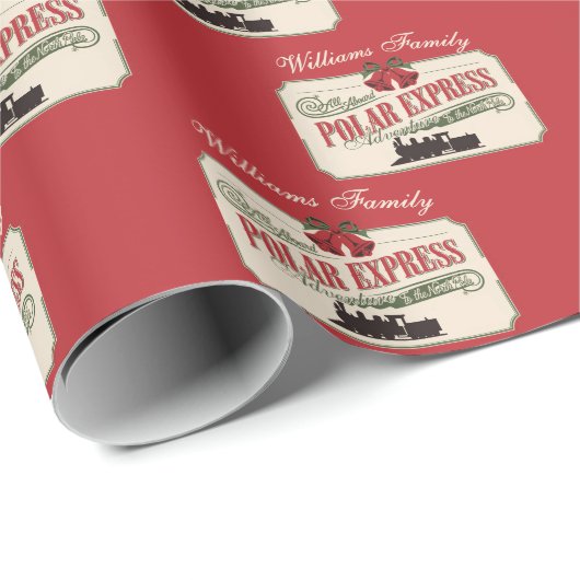 Polar Express trein avontuur gelooft in Kerstmis Cadeaupapier (Rol Hoek)