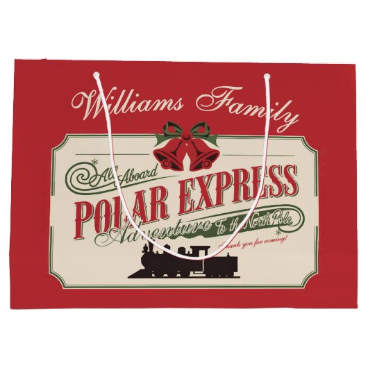 Polar Express trein avontuur gelooft in Kerstmis Groot Cadeauzakje (Achterkant)
