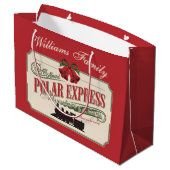 Polar Express trein avontuur gelooft in Kerstmis Groot Cadeauzakje (Achterkant Gekanteld)