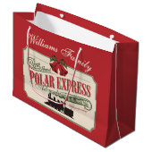 Polar Express trein avontuur gelooft in Kerstmis Groot Cadeauzakje (Voorkant Gekanteld)