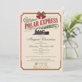 Polar Express trein avontuur gelooft in Kerstmis Kaart (Staand voorkant)