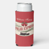 Polar Express trein avontuur gelooft in Kerstmis Seltzer Blikjeskoeler (Seltzer Voorkant)