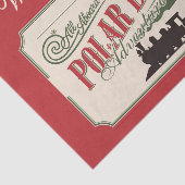 Polar Express trein avontuur gelooft in Kerstmis Tissuepapier (Detail)