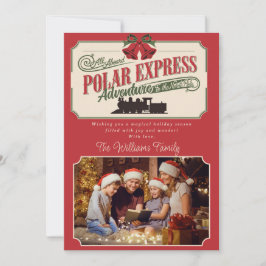 Polar Express Treinavontuur Geloof in Kerstmis Feestdagenkaart