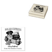 Polar Express Vintage Santa Train Christmas  Rubberstempel (Gestempeld)