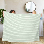 Polar fleece blanket with stripes. deken