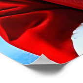 Polar Fox Santa Claus | AI Art Poster (Hoek)