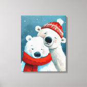 Polar Hugs Canvas Afdruk (Voorkant)