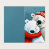Polar Hugs Kaart (Buitenkant ongevouwen)